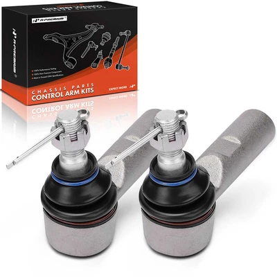 2 Pcs Front Outer Steering Tie Rod End