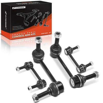 4 Pcs Front & Rear Stabilizer Bar Link