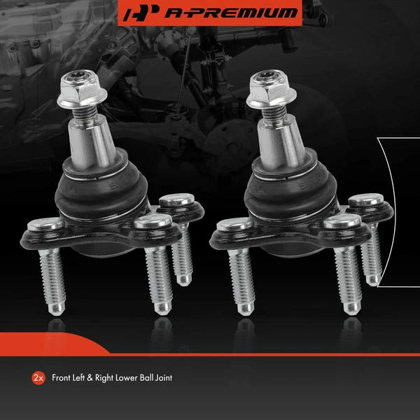 2 Pcs Front Lower Suspension Ball Joint Kit for Volkswagen Atlas 18-21 Arteon