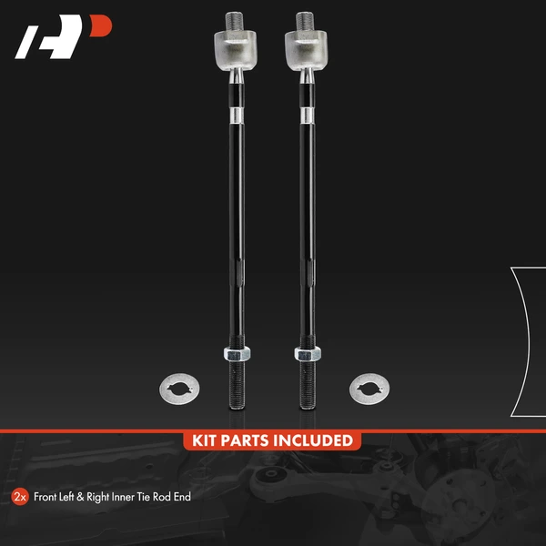 2 Pcs Front Inner Tie Rod End Kit for Mitsubishi Endeavor 2004-2008 2010-2011