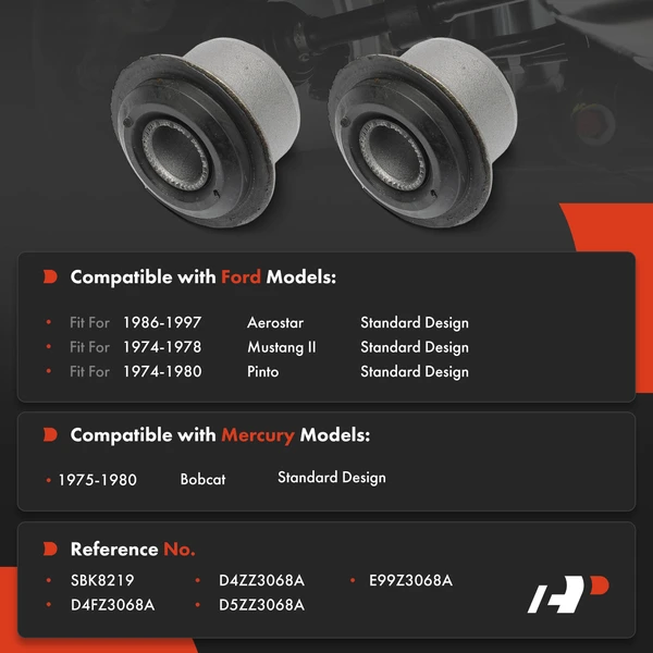 2-Pc Control Arm Bushing, Front Upper A-Premium APCA8980