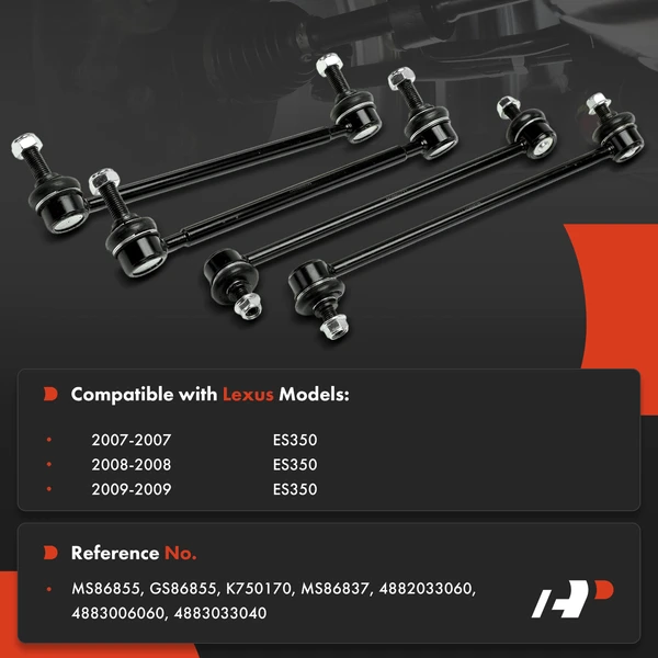 Stabilizer Sway Bar Link Front & Rear A-Premium APCA7610