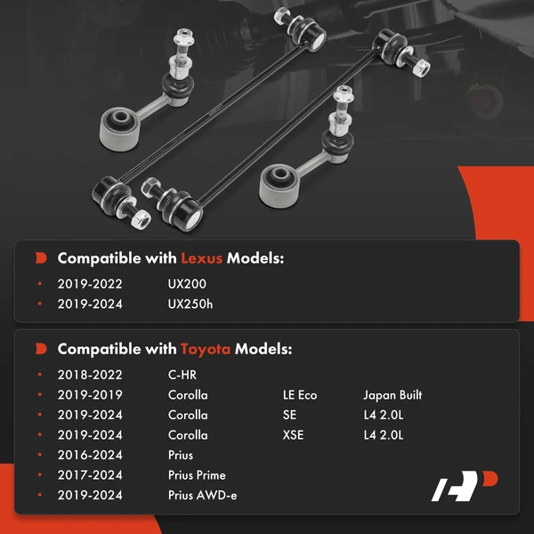 Sway Bar Link Front & Rear A-Premium APCA7612