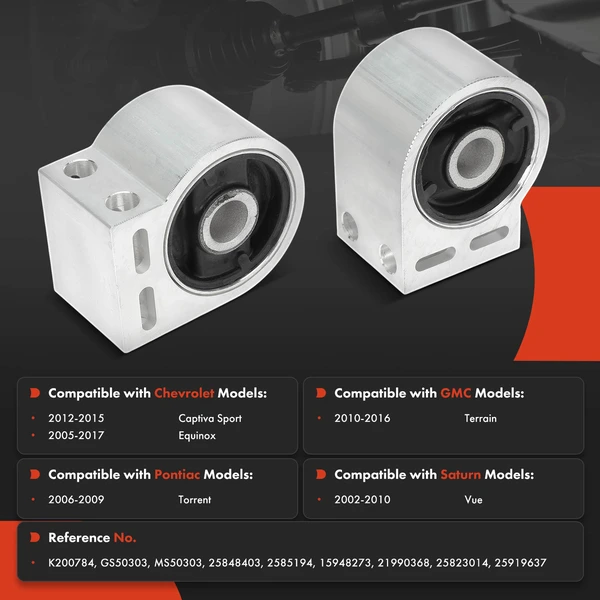 2-Pc Control Arm Bushing, Front Side A-Premium APCA9900