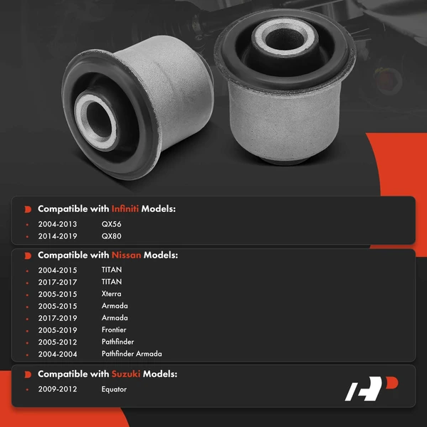 2-Pc Control Arm Bushing, Front Upper A-Premium APCA7407