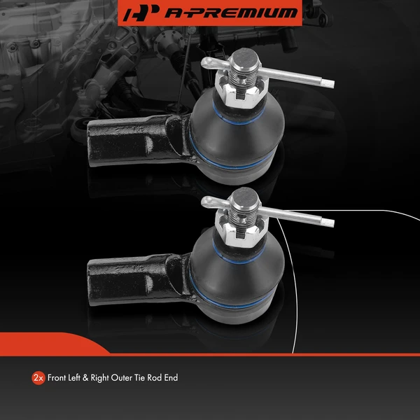 2 Pcs Front Outer Tie Rod End Kit for Honda Element 2003-2011 Acura RSX