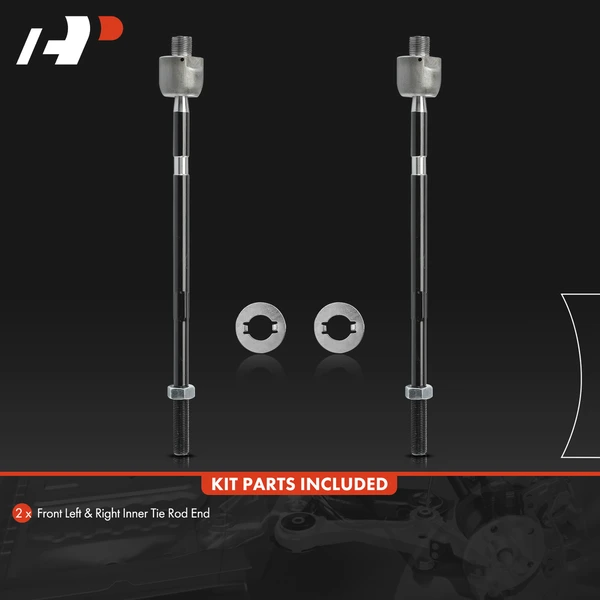 2 Pcs Front Inner Steering Tie Rod Ends for Suzuki Grand Vitara 2006-2013