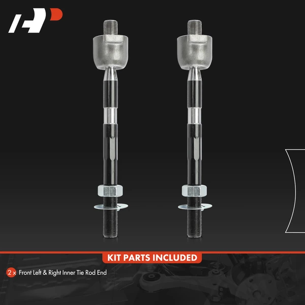 2 Pcs Front Inner Tie Rod End for Hyundai Accent 2012-2017