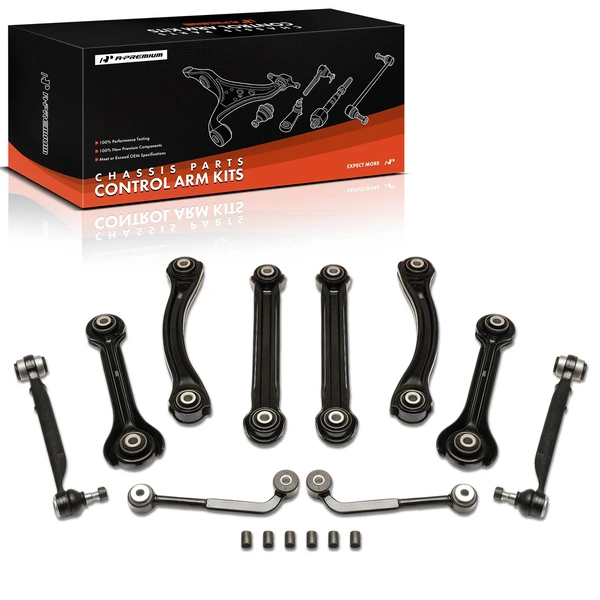 2003-2005 Mercedes-Benz CLK320 10-Pc Control Arm & Ball Joint, Rear Side with Ball Joint A-Premium APCA10035
