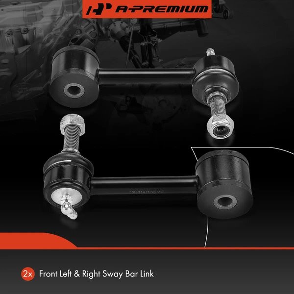 Sway Bar Link, Front Side, A-Premium APCA6737