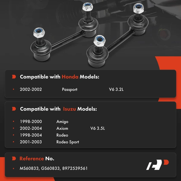 Sway Bar Link Rear Driver & Passenger A-Premium APCA7621