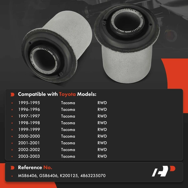 2-Pc Control Arm Bushing, Front Upper A-Premium APCA7412