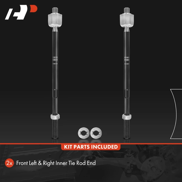 2 Pcs Front Inner Tie Rod End for Dodge Dart 2013-2016 Chrysler