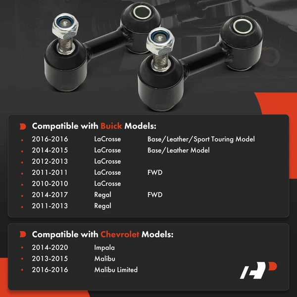Sway Bar Link, Rear Driver & Passenger, A-Premium APCA6743