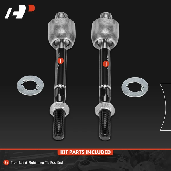 2 Pcs Front Inner Tie Rod End Kit for Lexus LS430 2001-2006 Base Sedan 4-Door