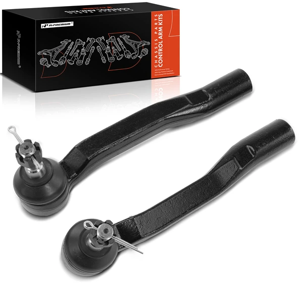 2 Pcs Front Left & Right Outer Tie Rod End for Toyota Sienna 2011-2019