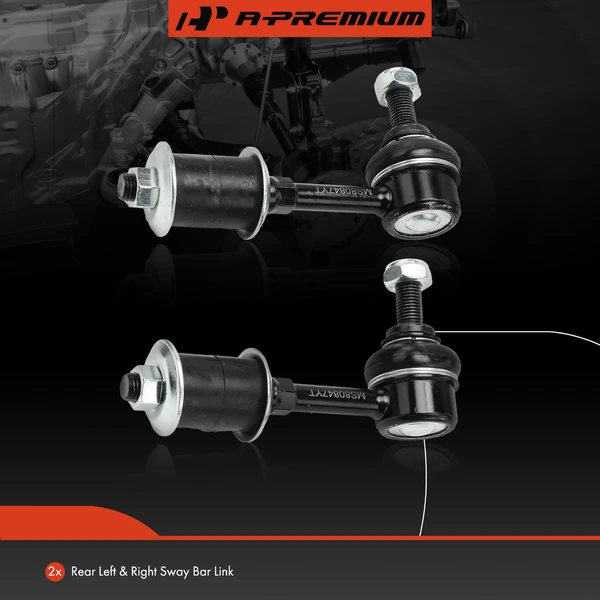 Sway Bar Link, Rear Side, A-Premium APCA6533