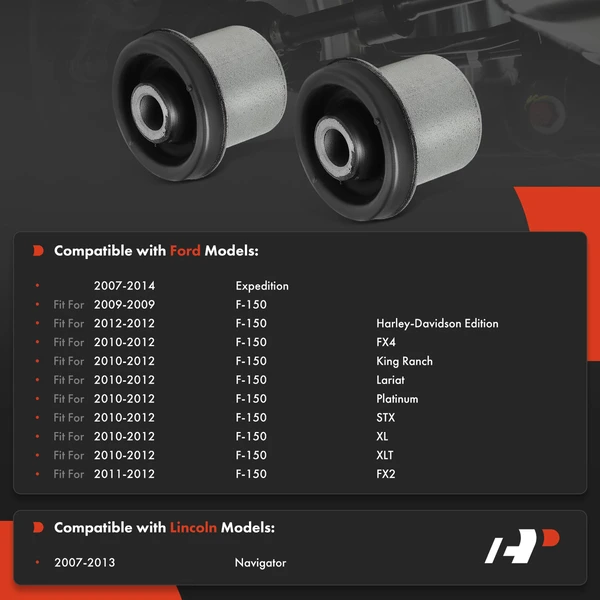 2-Pc Control Arm Bushing, Front Upper Forward A-Premium APCA8965