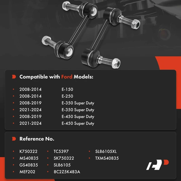 Sway Bar Link Front Driver & Passenger A-Premium APCA8202