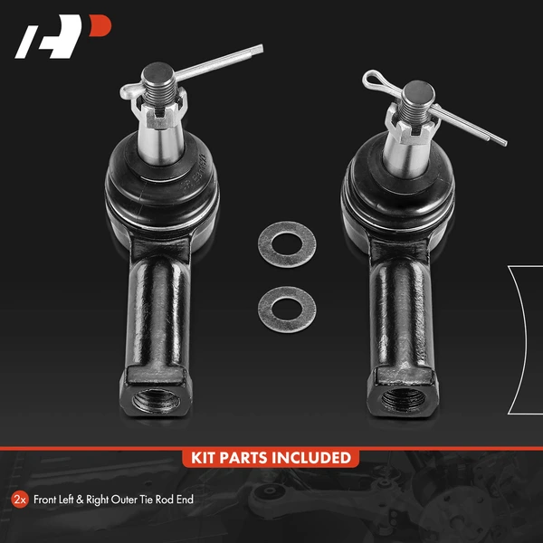 2 Pcs Front Outer Tie Rod End for Pontiac GTO 2004-2006