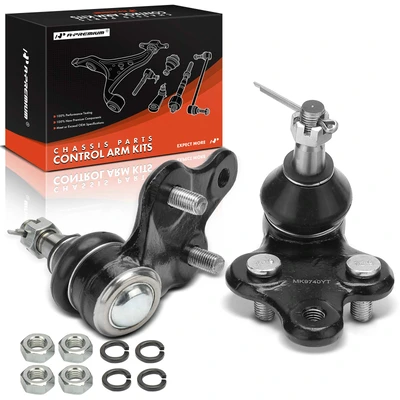 2 Pcs Front Lower Ball Joints