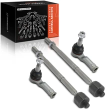 4 Pcs Front Inner & Outer Tie Rod Ends
