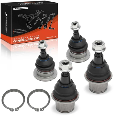 4 Pcs Front Lower & Upper Ball Joints Kit