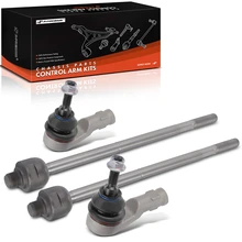 4 Pcs Front Inner & Outer Tie Rod Ends