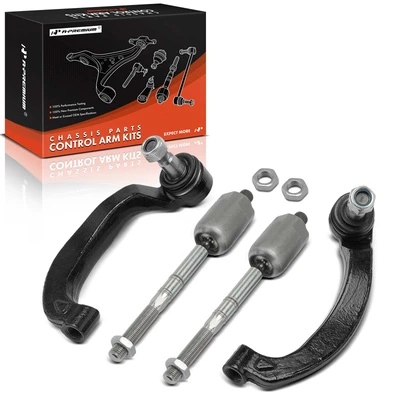 4 Pcs Front Inner & Outer Tie Rod End