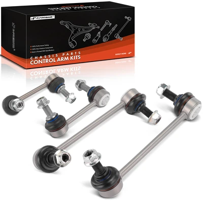 4 Pcs Front & Rear Stabilizer Sway Bar Link Kit
