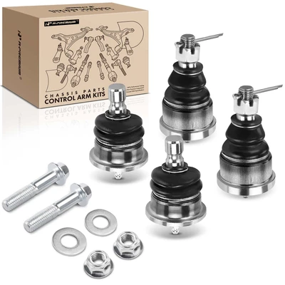 4 Pcs Front Lower & Upper Ball Joint