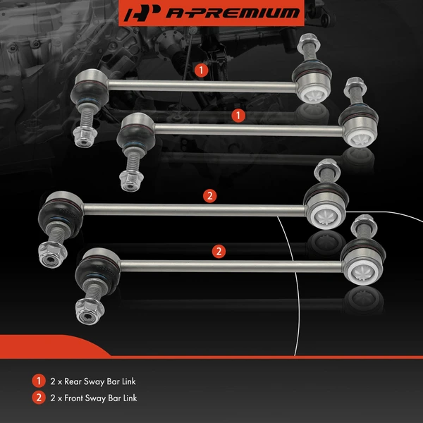 Sway Bar Link, Front & Rear, A-Premium APCA6622