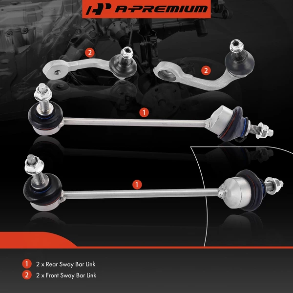 Sway Bar Link, Front & Rear, A-Premium APCA6624