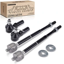 4 Pcs Front Inner & Outer Tie Rod End