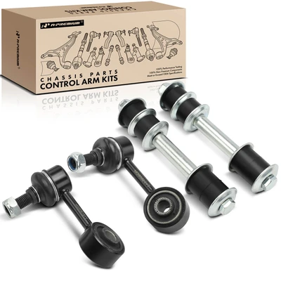 4 Pcs Front & Rear Stabilizer Bar Link