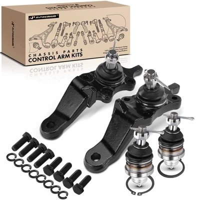 4 Pcs Front Upper & Lower Ball Joint Kit