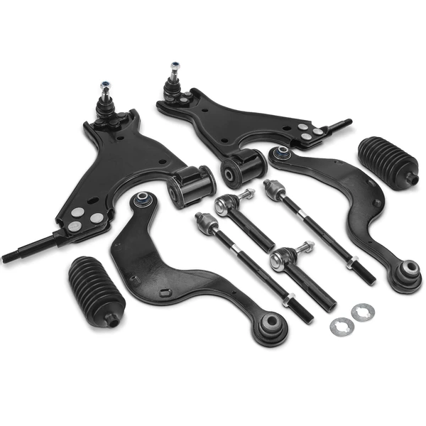 2009-2017 Chevrolet Traverse A Set of 10 Control Arm Ball Joint and Tie Rod End Kit Front & Rear A-Premium APCA0504
