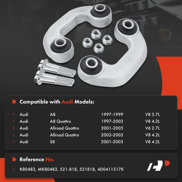 Sway Bar Link, Front Side, A-Premium APCA4701