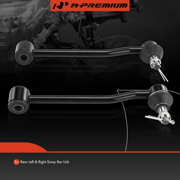 Sway Bar Link, Rear Side, A-Premium APCA6636