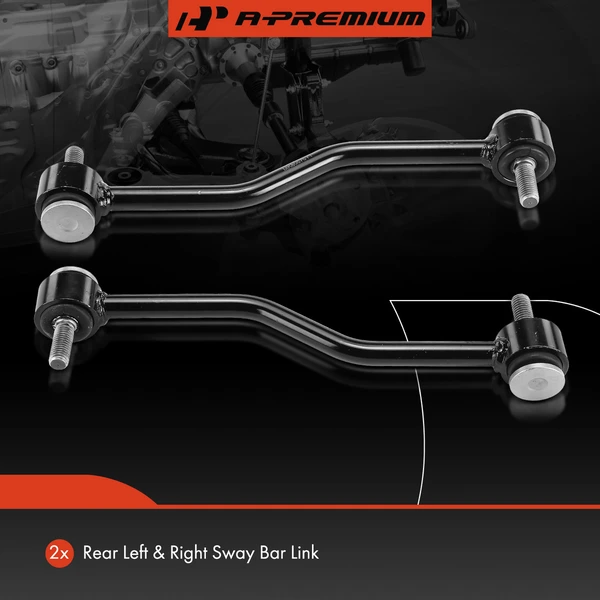 Sway Bar Link, Rear Side, A-Premium APCA6637