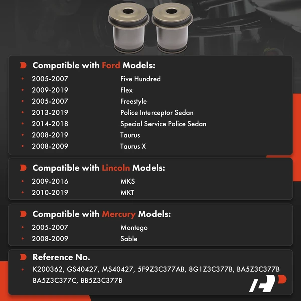 2-Pc Control Arm Bushing, Front Lower Forward A-Premium APCA9896