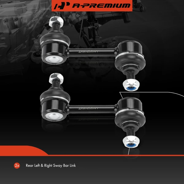 Sway Bar Link, Rear Side, A-Premium APCA6643