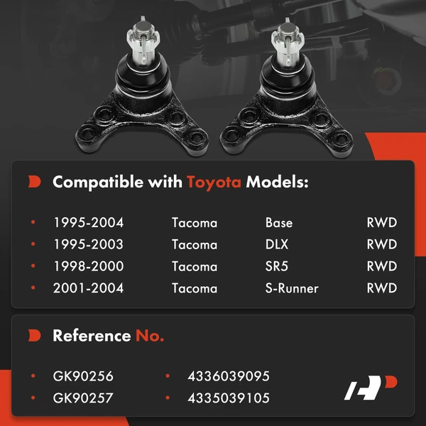 Suspension Ball Joint Front Driver & Passenger Upper A-Premium APCA7587