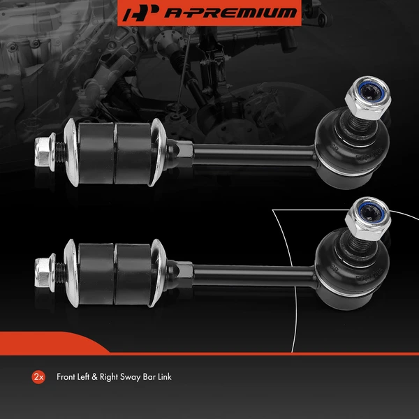 Sway Bar Link, Front Side, A-Premium APCA6644