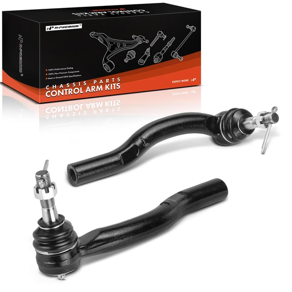 2 Pcs Front Outer Tie Rod End for Toyota Prius Prius Plug-In