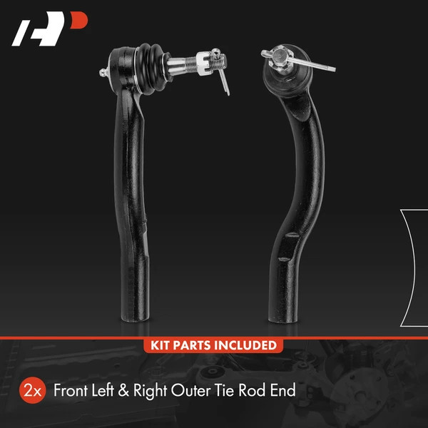 2 Pcs Front Outer Tie Rod End for Toyota Prius Prius Plug-In