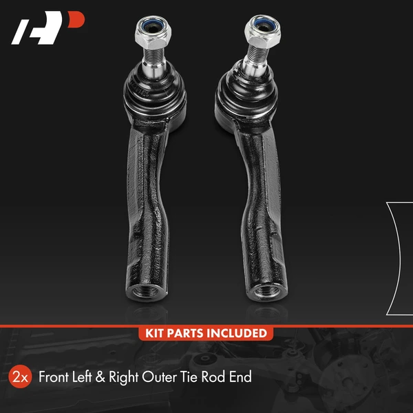 2 Pcs Front Outer Steering Tie Rod End for Lexus IS300 2001-2005