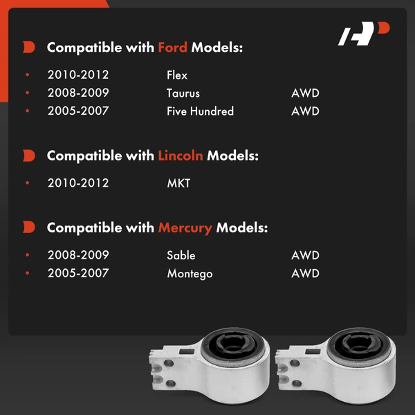 2-Pc Control Arm Bushing, Front Lower Rearward A-Premium APCA8995