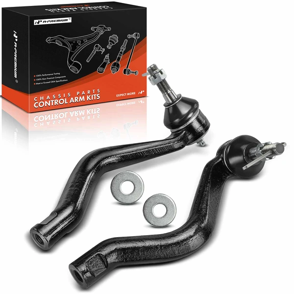 2 Pcs Front Outer Steering Tie Rod End for Lexus IS250 2006-2015 GS300 GS350 IS300