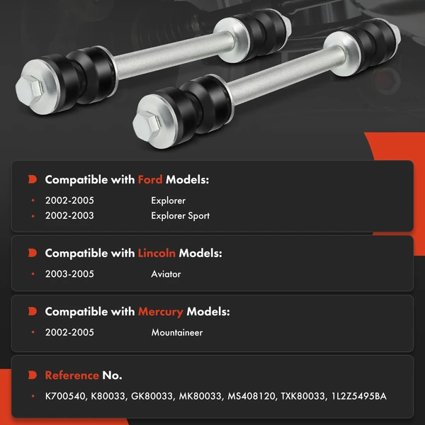 Sway Bar Link Rear Driver & Passenger A-Premium APCA7623